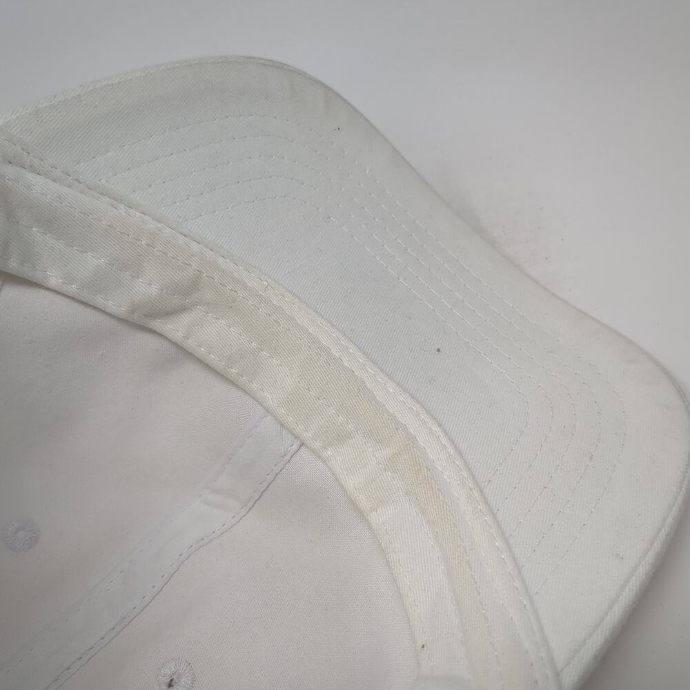 Unbranded Slideback Baseball Hat Solid White One … - image 8